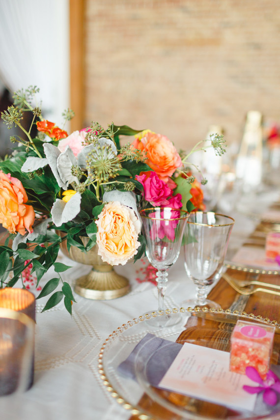 Bright floral baby shower Inspiration