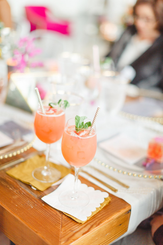 Bright floral baby shower