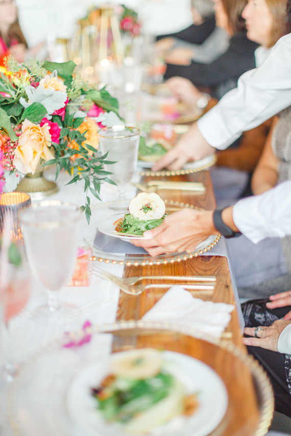 Bright floral baby shower