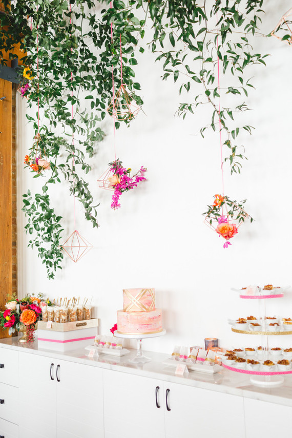 Bright floral baby shower