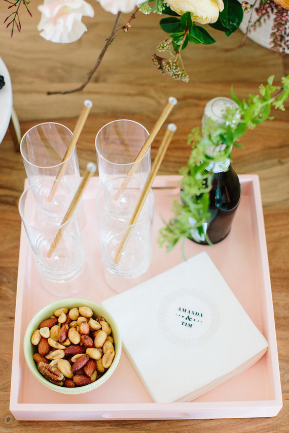 Pre-wedding bridal party snack bar
