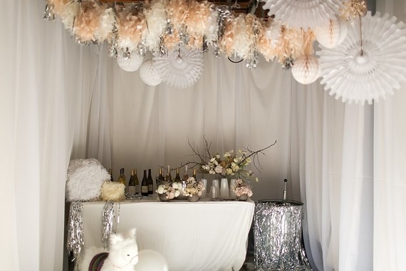 All white first birthday