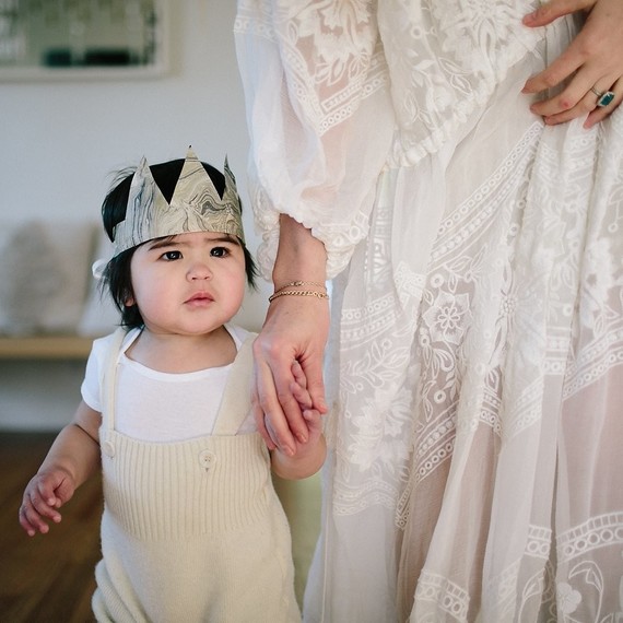 All white first birthday