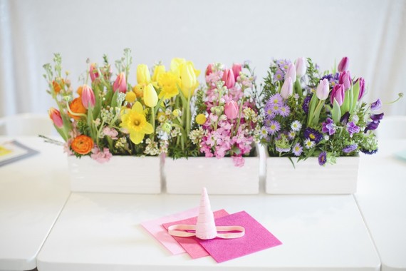 Spring floral unicorn birthday party Inspiration