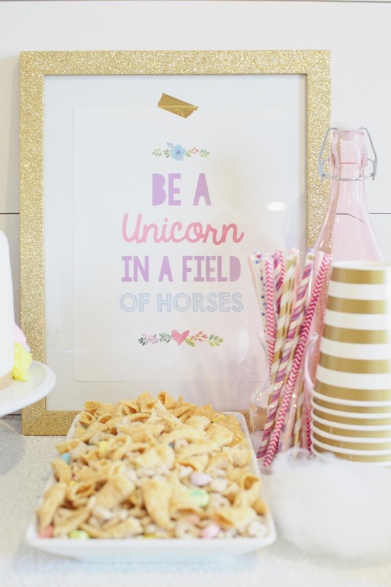 Spring floral unicorn birthday party