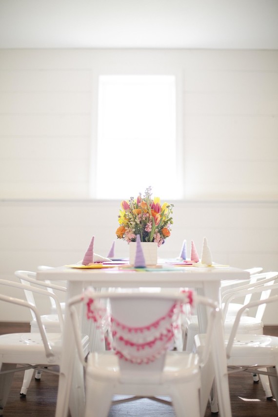 Spring floral unicorn birthday party