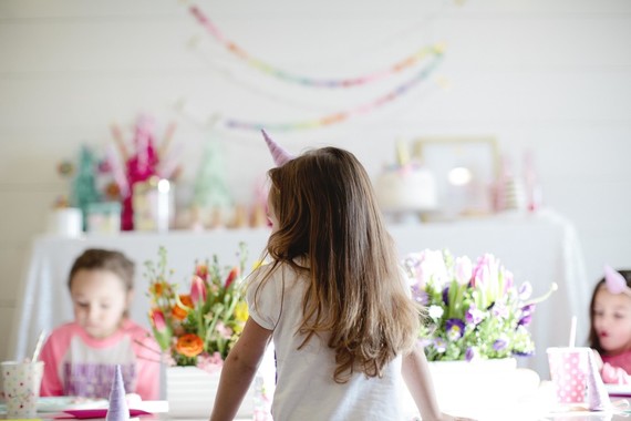 Spring floral unicorn birthday party