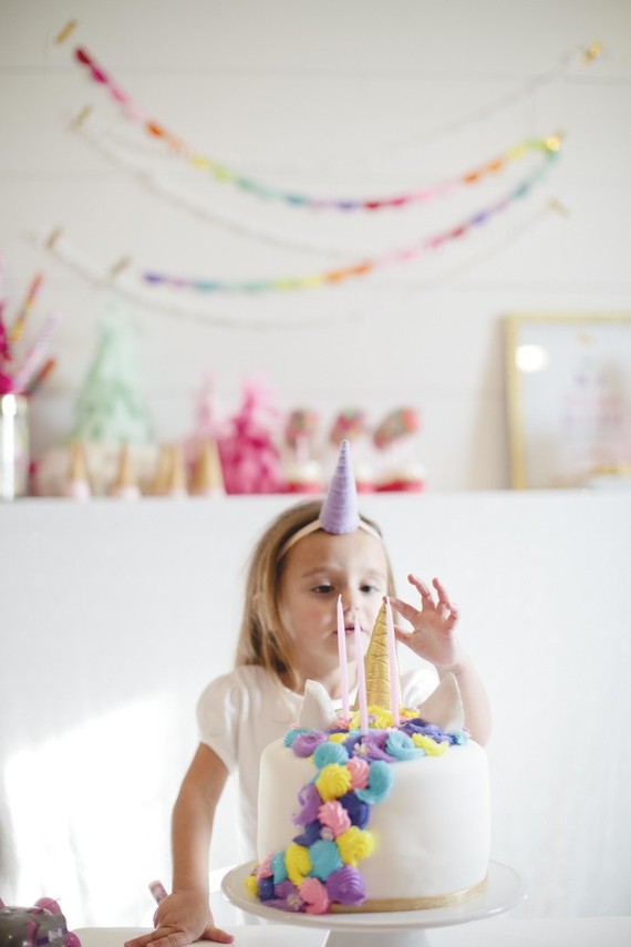 Spring floral unicorn birthday party