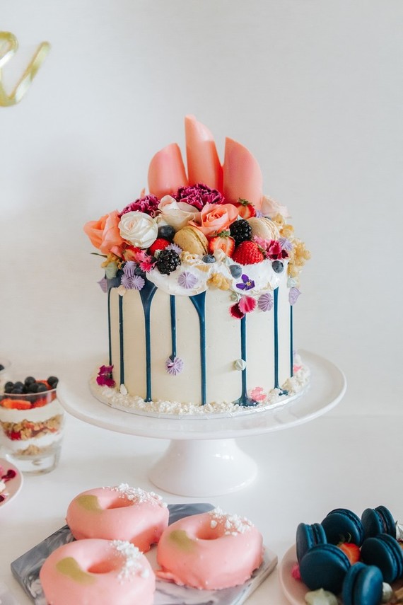 berries and blooms baby shower Inspiration