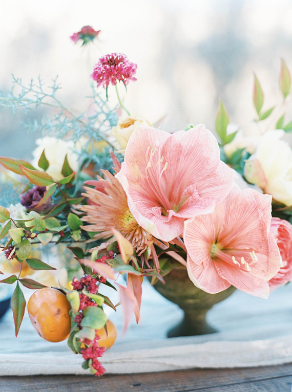 Pink centerpiece