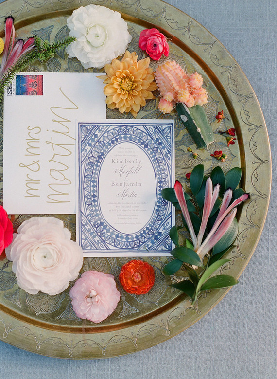 Colorful wedding invites