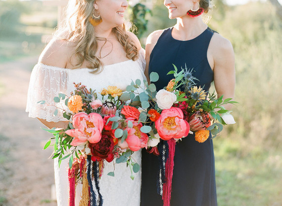 Peony bouquets