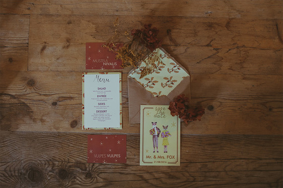 Rustic invitations