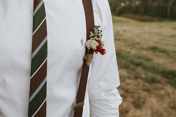 Groom's boutonnière