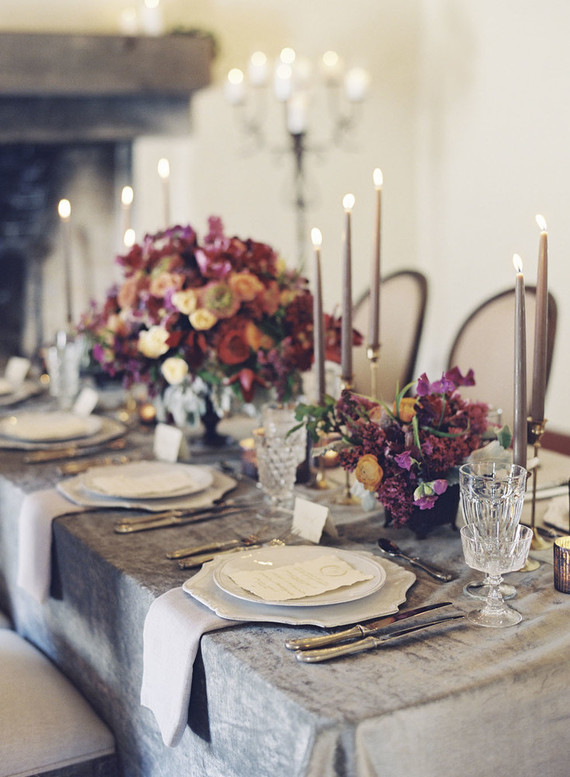 Grey tablescape