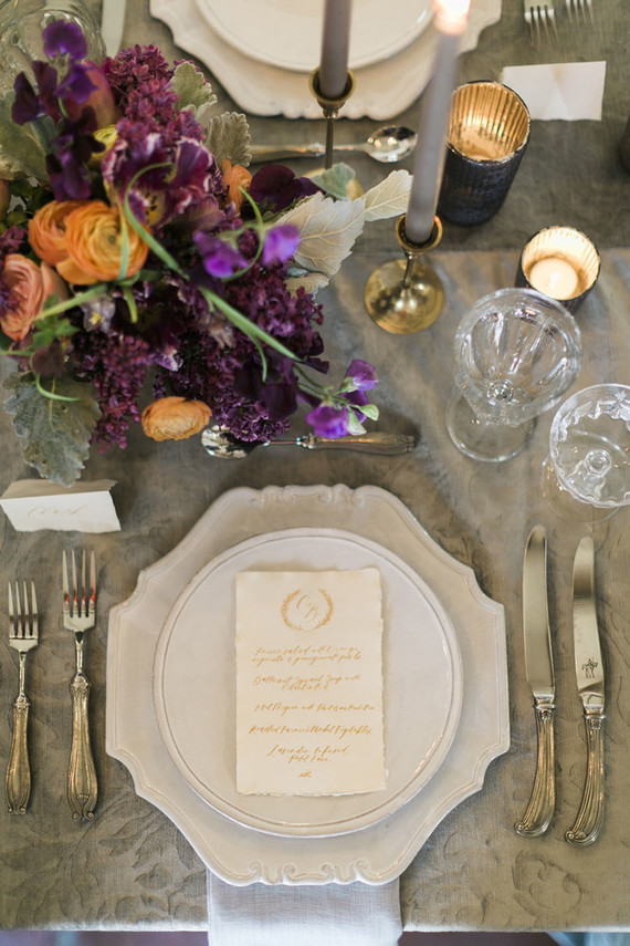 Romantic place setting Inspiration