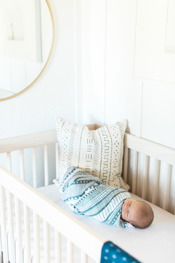 Indigo boho boy's nursery