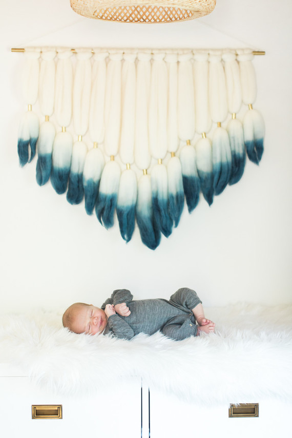 Indigo boho boy's nursery