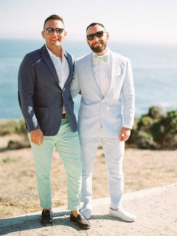 Stylish coastal wedding