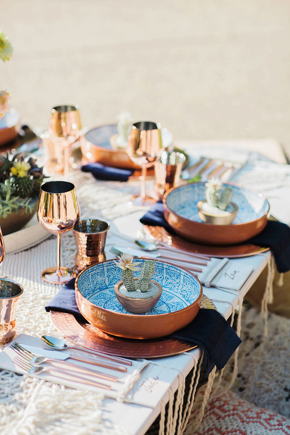 Boho place setting