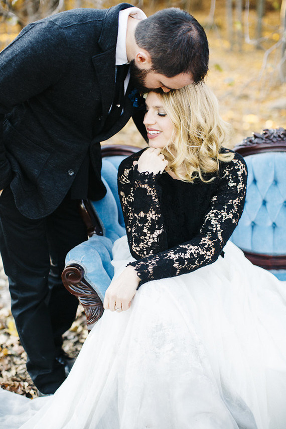 Black bridal fashion