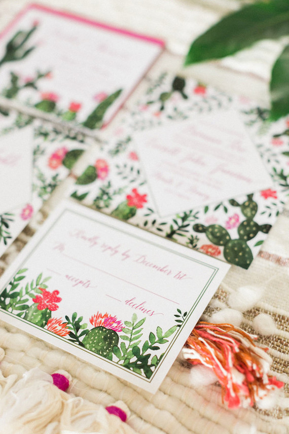 Cactus invitations Inspiration