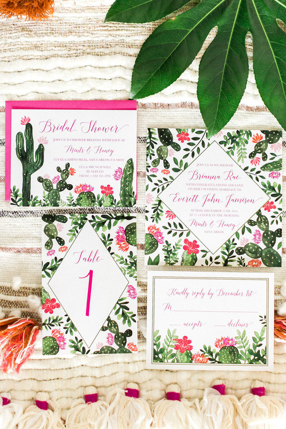 Cactus invitations Inspiration