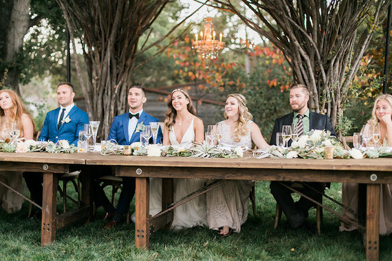 Wedding head table