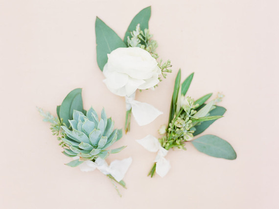 Succulent boutonniere