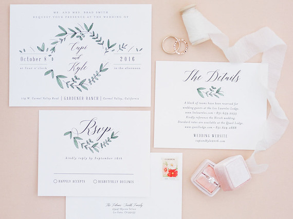 Spring wedding invitations