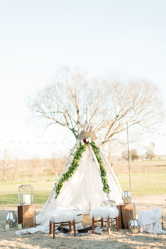 Wedding teepee