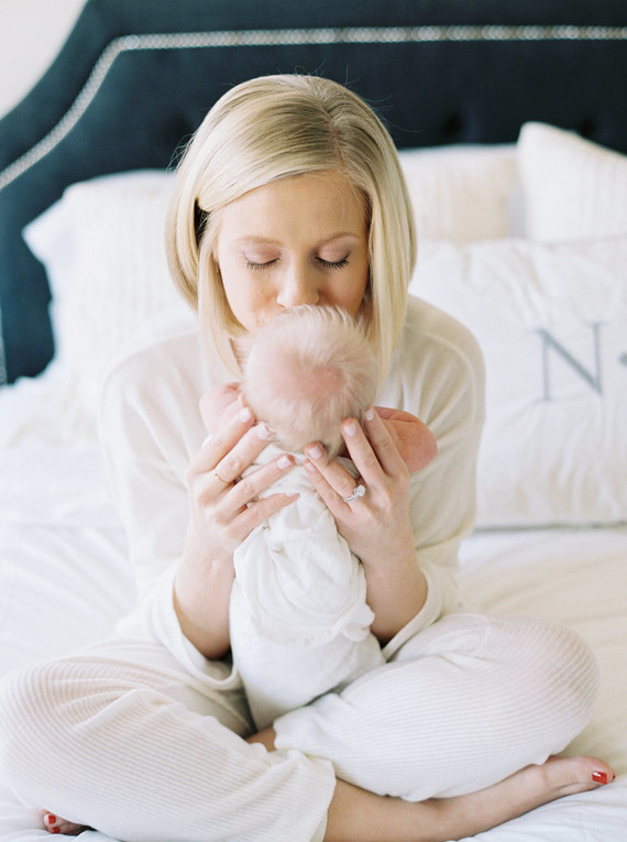 classic newborn photos on film