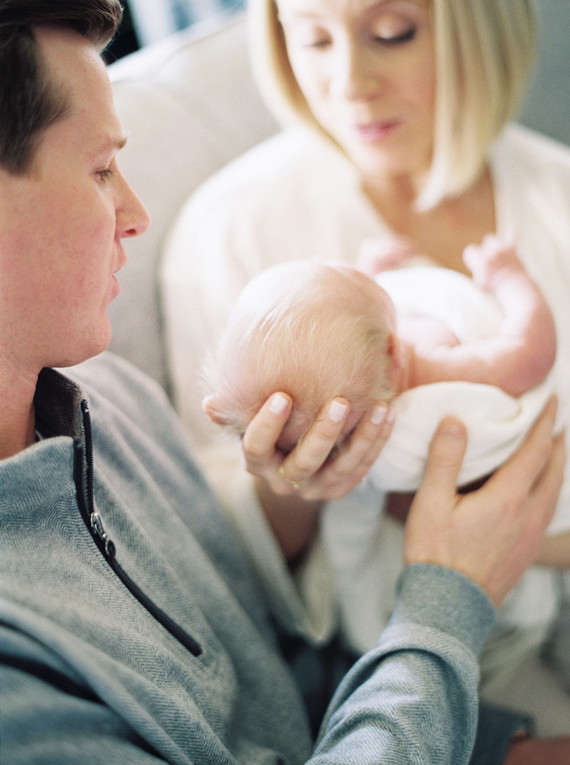 classic newborn photos on film