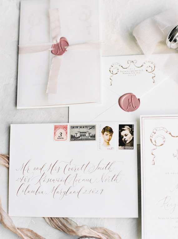 elegant baby announcements