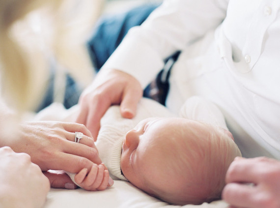 classic newborn photos on film