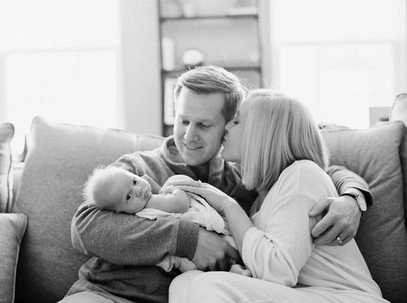 classic newborn photos on film