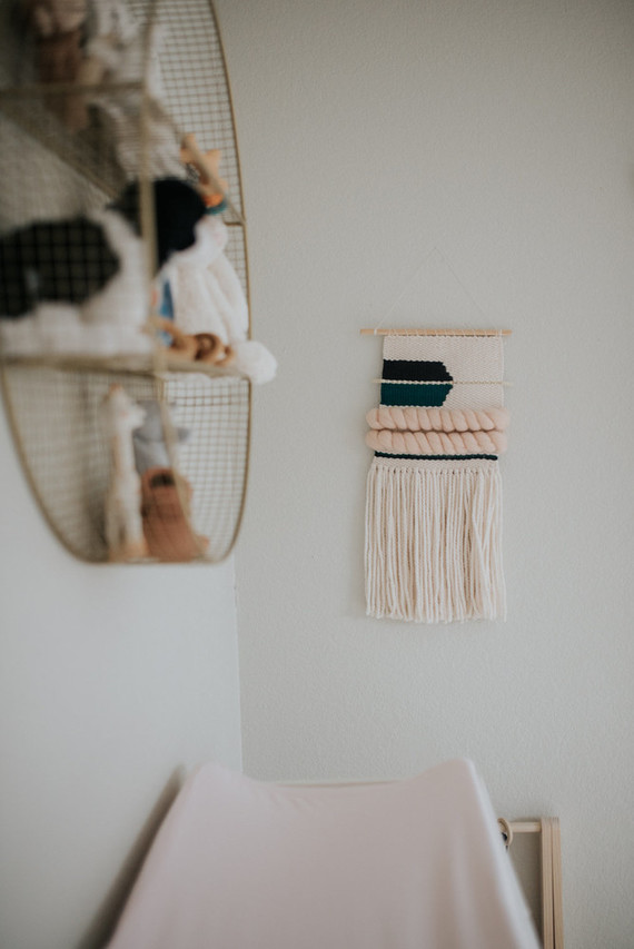 moody modern girl's nursery Inspiration
