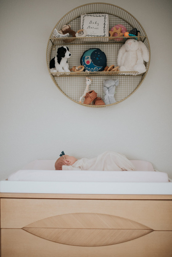 moody modern girl's nursery Inspiration