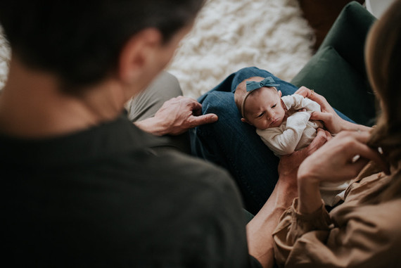 moody modern newborn photos