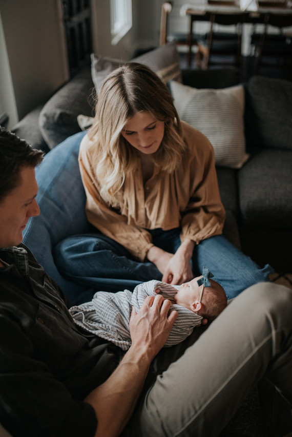 moody modern newborn photos