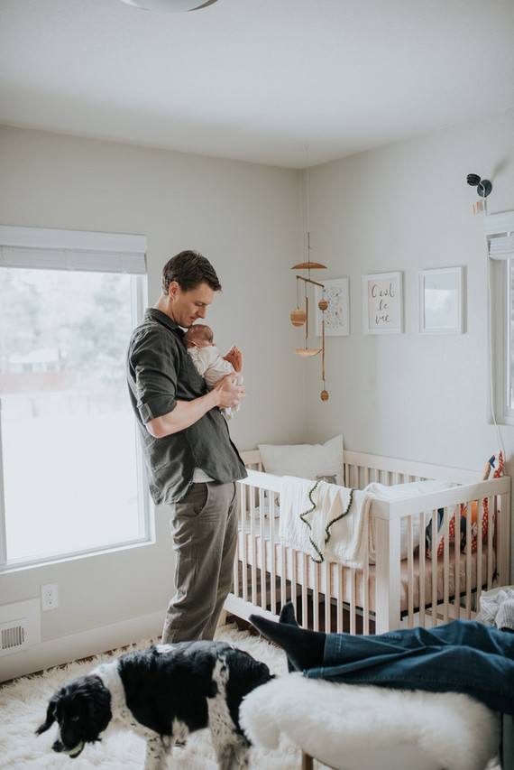 moody modern newborn photos