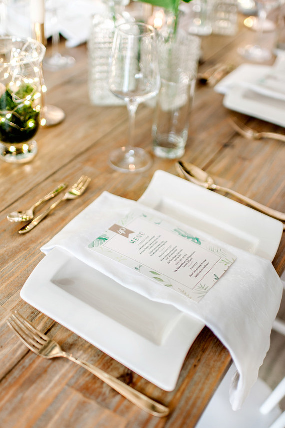 White place setting