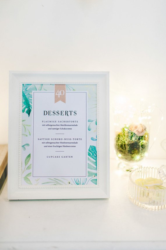 Botanical menu Inspiration