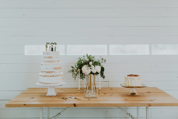 White dessert table