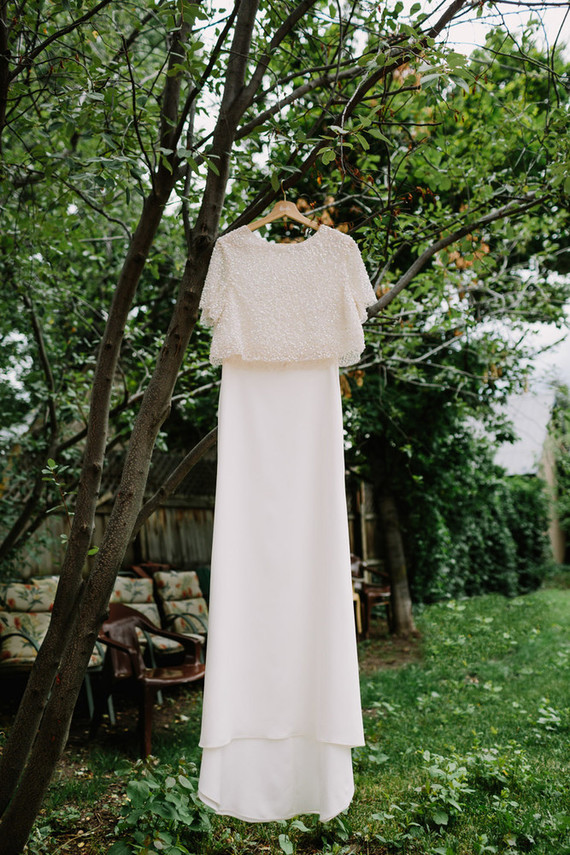 Modern wedding dress