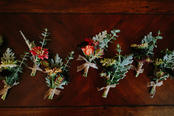 Modern boutonnieres Inspiration