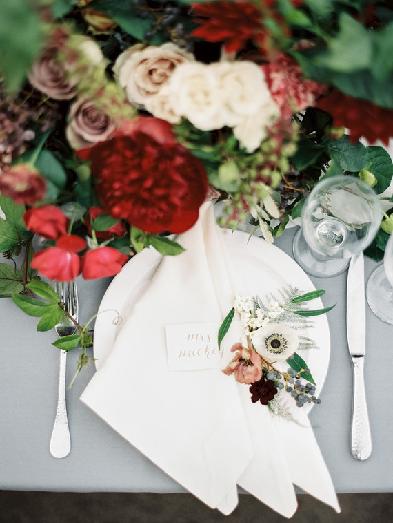 Romantic place setting Inspiration