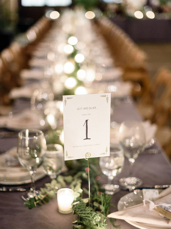 Table number