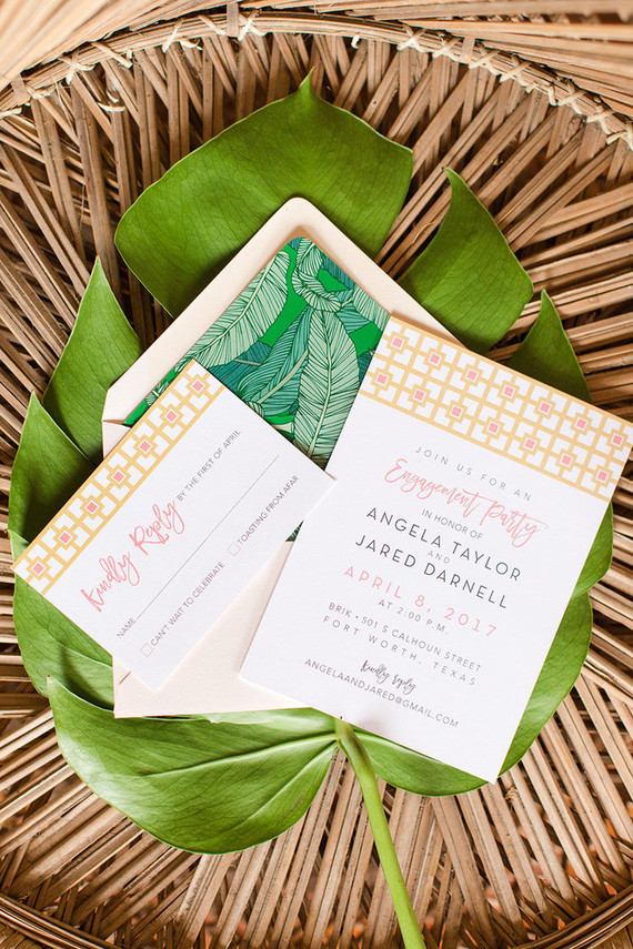 Tropical invitations Inspiration