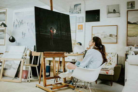 Art studio portrait